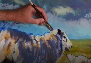 Video - Sheep painting part 10